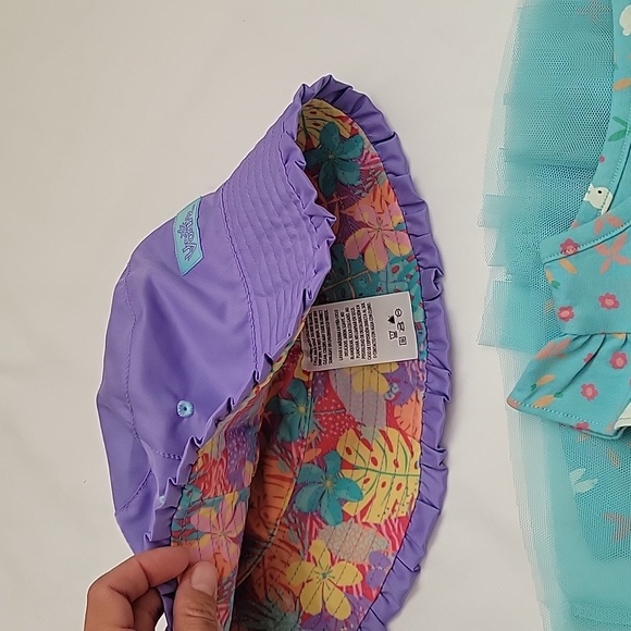 SET OF NEW OKIE DOKIE Dress. Color Angel Blue And UVSKINZ Reversible Hat Used. - Picture 17 of 17